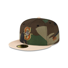 Load image into Gallery viewer, 59Fifty Seattle Mariners Woodland Camo 2001 All Star Game - Gray UV
