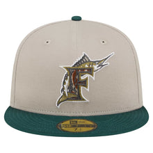 Load image into Gallery viewer, 59Fifty Florida Marlins New Era Lifestyle Tree Bark Fill Fitted Hat - Gray UV
