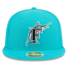 Load image into Gallery viewer, 59Fifty Florida Marlins Teal 2025 Hall of Fame Fitted Hat - Green UV
