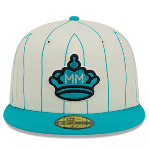 59Fifty Miami Marlins Retro City White/Teal - Gray UV