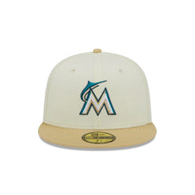 Load image into Gallery viewer, 59Fifty Miami Marlins City Icon 2-Tone White/Tan - Gray UV
