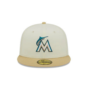 59Fifty Miami Marlins City Icon 2-Tone White/Tan - Gray UV