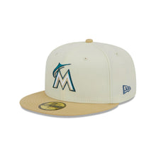 Load image into Gallery viewer, 59Fifty Miami Marlins City Icon 2-Tone White/Tan - Gray UV
