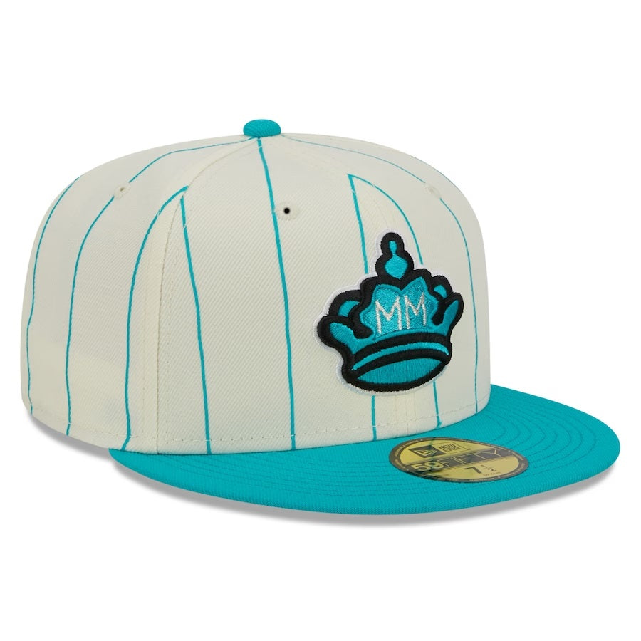 59Fifty Miami Marlins Retro City White/Teal - Gray UV