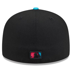 59Fifty Miami Marlins 2025 City Connect 2T Black/Pink - Gray UV