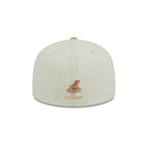 59Fifty Miami Marlins City Icon 2-Tone White/Tan - Gray UV