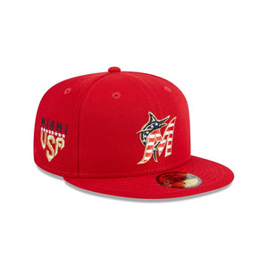 59Fifty Miami Marlins 4th of July Onfield x New Era Red - Black UV
