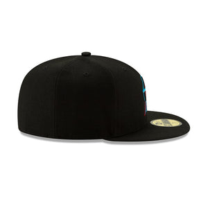 Miami Marlins Authentic Collection 59Fifty Fitted On-Field - Black UV