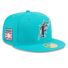 Load image into Gallery viewer, 59Fifty Florida Marlins Teal 2025 Hall of Fame Fitted Hat - Green UV
