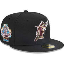 Load image into Gallery viewer, 59Fifty Florida Marlins 25th Anniversary WS Champs &quot;Botanical&quot; by New Era Black - Green UV
