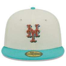 Load image into Gallery viewer, 59Fifty New York Mets City Icon 2-Tone White/Teal - Grey UV
