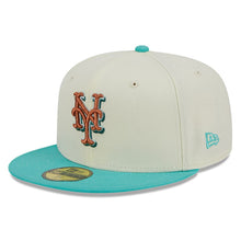 Load image into Gallery viewer, 59Fifty New York Mets City Icon 2-Tone White/Teal - Grey UV
