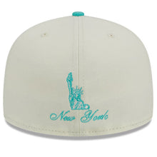 Load image into Gallery viewer, 59Fifty New York Mets City Icon 2-Tone White/Teal - Grey UV
