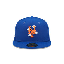 Load image into Gallery viewer, 59Fifty New York Mets Comic Cloud 1986 World Series Royal - Icy Blue UV
