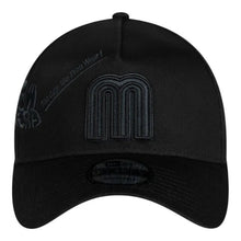 Load image into Gallery viewer, 9Forty A-Frame Snapback Mexico Anniversary Logos Black/Black - Black UV
