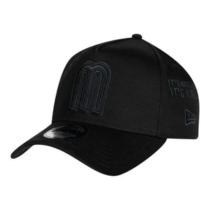 9Forty A-Frame Snapback Mexico Anniversary Logos Black/Black - Black UV