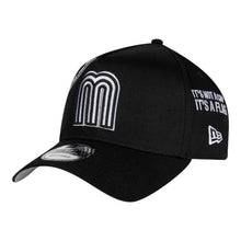 Load image into Gallery viewer, 9Forty A-Frame Snapback Mexico Anniversary Logos Black/White - Grey UV
