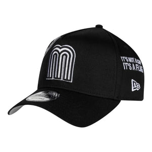 9Forty A-Frame Snapback Mexico Anniversary Logos Black/White - Grey UV