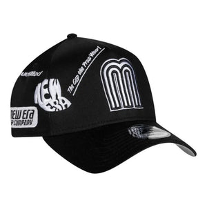 9Forty A-Frame Snapback Mexico Anniversary Logos Black/White - Grey UV