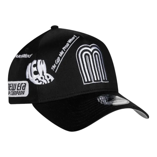 9Forty A-Frame Snapback Mexico Anniversary Logos Black/White - Grey UV