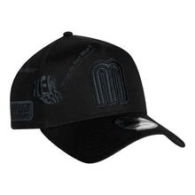Load image into Gallery viewer, 9Forty A-Frame Snapback Mexico Anniversary Logos Black/Black - Black UV
