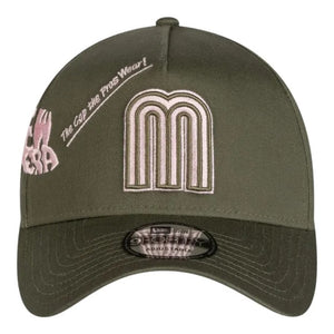9Forty A-Frame Snapback Mexico Anniversary Logos Olive - Grey UV