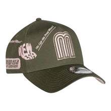 Load image into Gallery viewer, 9Forty A-Frame Snapback Mexico Anniversary Logos Olive - Grey UV
