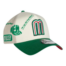 Load image into Gallery viewer, 9Forty A-Frame Snapback Mexico Anniversary Logos White/Grey/Green - Red UV
