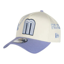 Load image into Gallery viewer, 9Forty A-Frame Snapback Mexico Anniversary Logos Chrome/Lavender - Lavender UV

