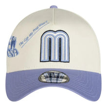 Load image into Gallery viewer, 9Forty A-Frame Snapback Mexico Anniversary Logos Chrome/Lavender - Lavender UV
