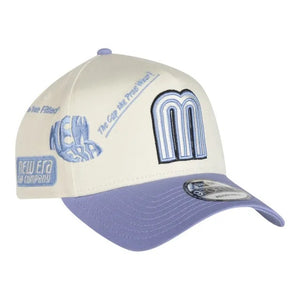 9Forty A-Frame Snapback Mexico Anniversary Logos Chrome/Lavender - Lavender UV