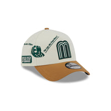 Load image into Gallery viewer, 9Forty A-Frame Snapback Mexico Anniversary Logos Cream/Tan - Grey UV

