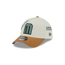 Load image into Gallery viewer, 9Forty A-Frame Snapback Mexico Anniversary Logos Cream/Tan - Grey UV
