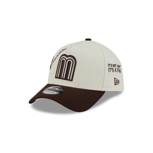 9Forty A-Frame Snapback Mexico Anniversary Logos Cream/Brown - Grey UV