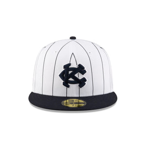 [Turn Back The Clock 100th Ann] 59Fifty On-Field Kansas City Monarchs White - Black UV