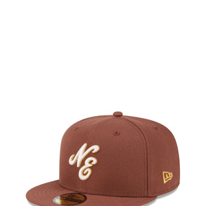 59Fifty Day New Era Script 70th Anniversary Brown - Gray UV