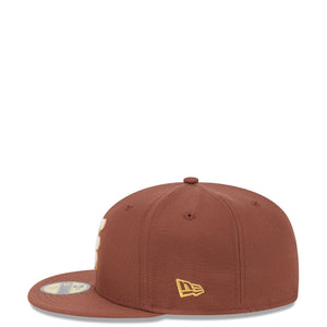 59Fifty Day New Era Script 70th Anniversary Brown - Gray UV