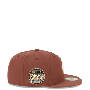 59Fifty Day New Era Script 70th Anniversary Brown - Gray UV