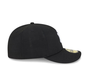59Fifty New York Yankees New Era Black Tonal Floral Pre Curved Fitted Hat - Green UV