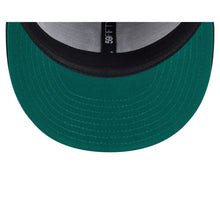 Load image into Gallery viewer, 59Fifty New York Yankees New Era Black Tonal Floral Pre Curved Fitted Hat - Green UV
