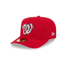 Load image into Gallery viewer, 59Fifty A-Frame Washington Nationals Red Barbed Wire Pre Curved Fitted Hat - Gray UV
