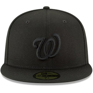 59Fifty Washington Nationals MLB Basic Black on Black - Grey UV