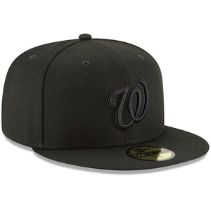 59Fifty Washington Nationals MLB Basic Black on Black - Grey UV
