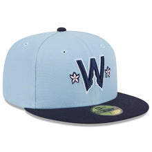 Load image into Gallery viewer, 59Fifty Washington Nationals 2025 City Connect 2T Light Blue/Navy - Blue UV
