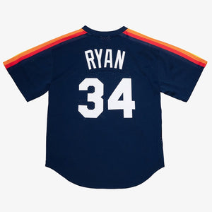 Mitchell & Ness Men's Nolan Ryan Navy Houston Astros Authentic Batting Practice Jersey