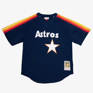 Mitchell & Ness Men's Nolan Ryan Navy Houston Astros Authentic Batting Practice Jersey