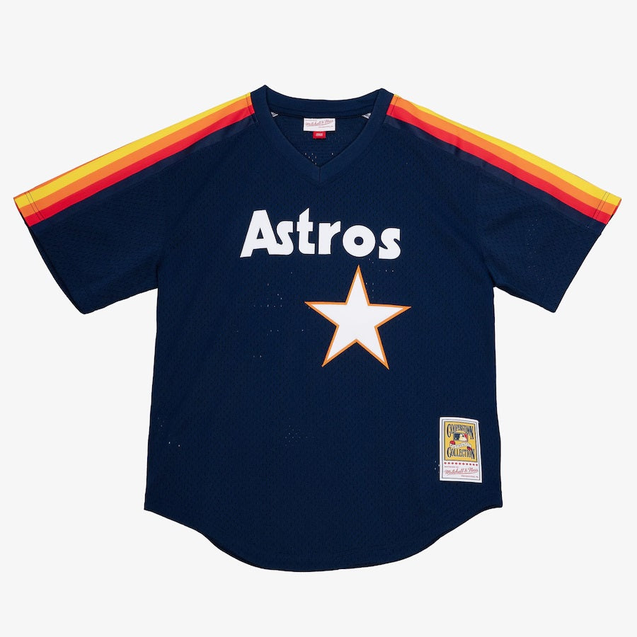 Mitchell & Ness Men's Nolan Ryan Navy Houston Astros Authentic Batting Practice Jersey