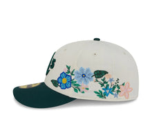 Load image into Gallery viewer, 59Fifty Oakland Athletics New Era Chrome 2T Tonal Floral Pre Curved Fitted Hat - Green UV
