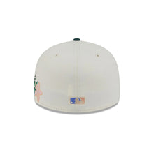 Load image into Gallery viewer, 59Fifty Oakland Athletics New Era Chrome 2T Tonal Floral Pre Curved Fitted Hat - Green UV
