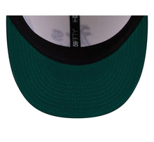 Load image into Gallery viewer, 59Fifty Oakland Athletics New Era Chrome 2T Tonal Floral Pre Curved Fitted Hat - Green UV
